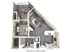 Vive Luxe Apartments A2 Floor Plan